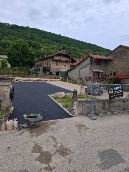 Création de cour pavée ou enrobée à lagnieu